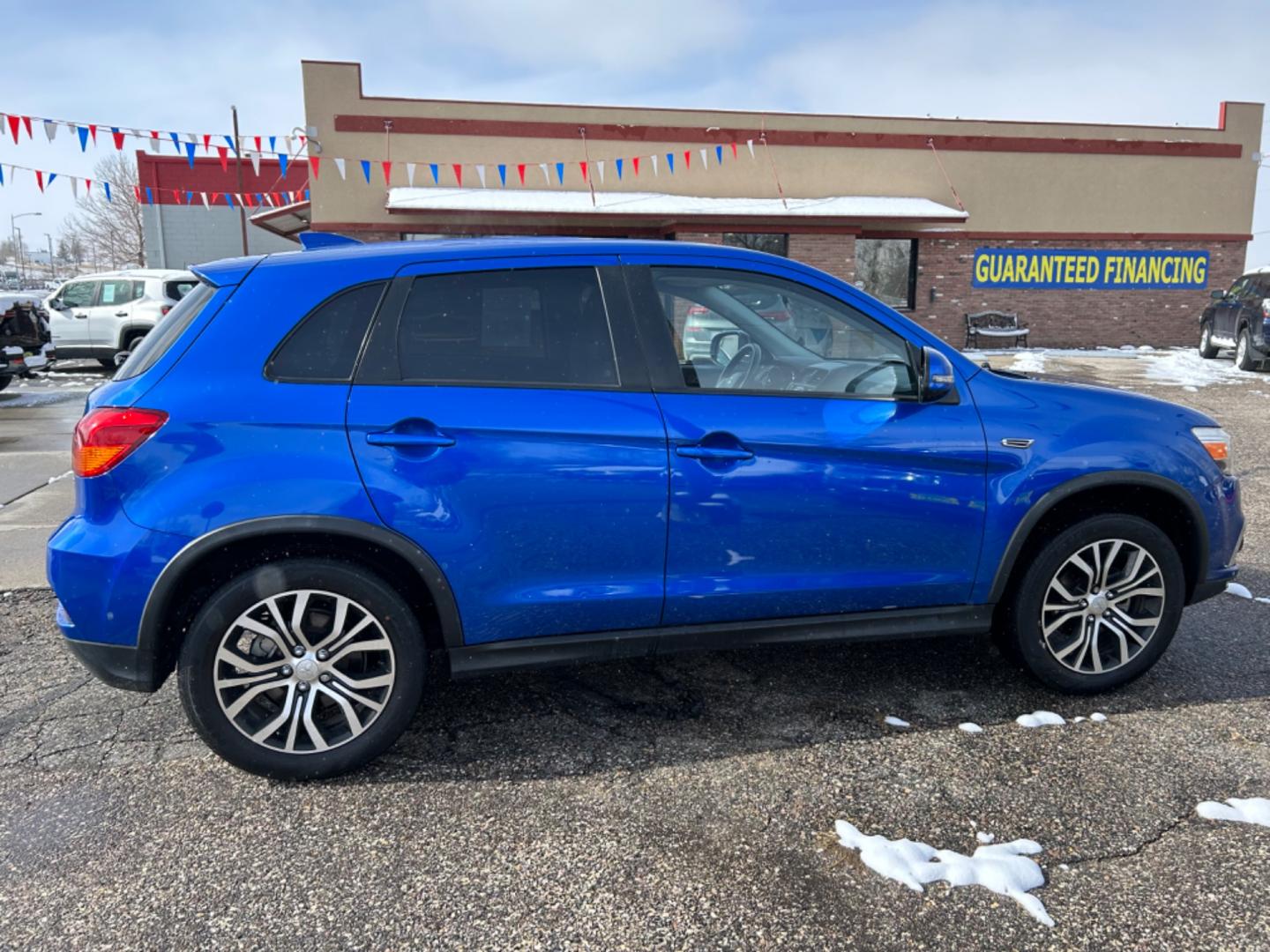 2018 Blue /Gray Mitsubishi Outlander Sport ES (JA4AP3AUXJU) with an 2.0L I4 engine, Automatic transmission, located at 3030 CY Ave, Casper, WY, 82604, (307) 265-3830, 42.827816, -106.357483 - Photo#4